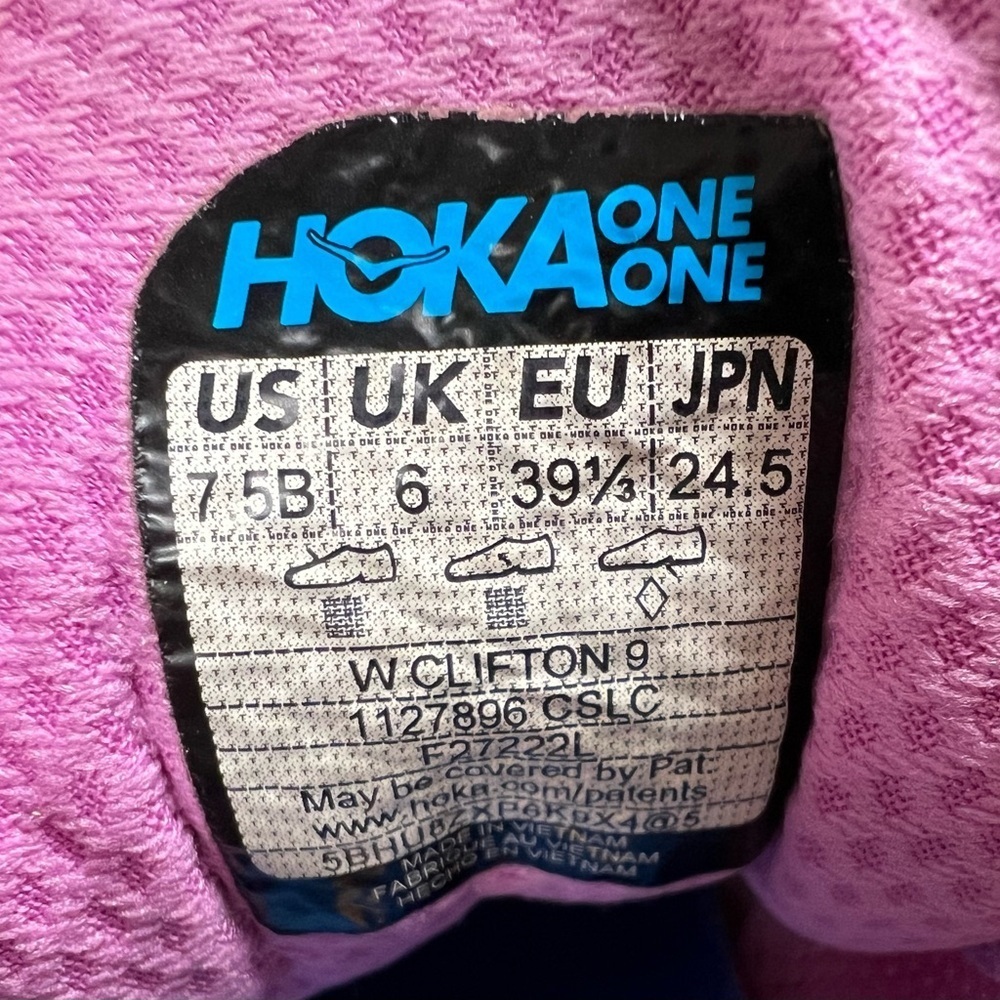 Women's Hoka Clifton 9 Running Shoes - Picture 13 of 13